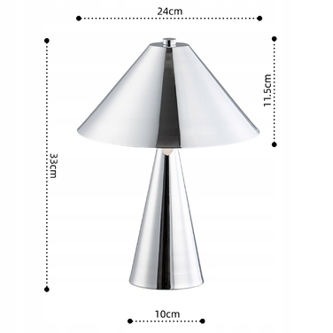 Настільна лампа EOEXZAL, срібляста, 12 Вт
