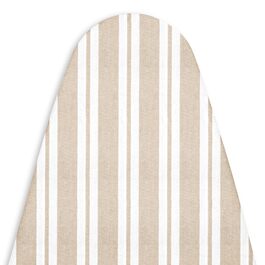 Чохол для прасувальної дошки Encasa XO Franca Beige Streifen 125x39 см, товстий, еластичний, термостійкий, бежевий в смужку