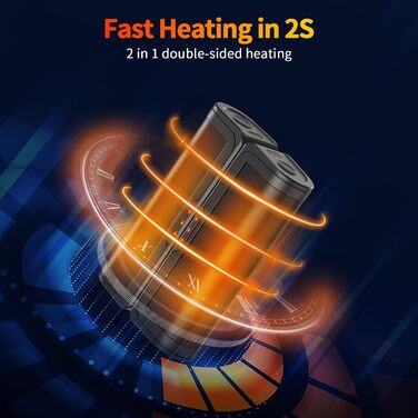 Електричні грілки для рук 2 шт. - USB, багаторазові, 3 режими нагріву, для дітей та жінок, чорний