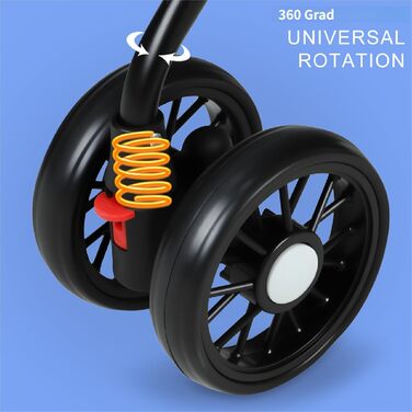 Візок для собак 2в1 до 15 кг, сумка-переноска, блакитний. З гальмом та підстаканниками