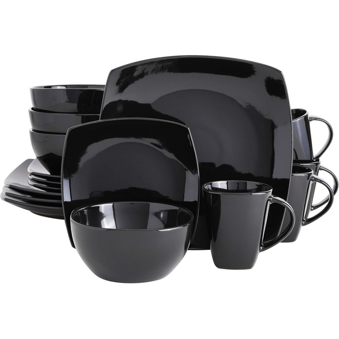 Сервіз Gibson Soho Lounge з реактивної глазурі (16 предметів) для 4 осіб, бежевий