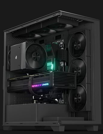 upHere Система охолодження CPU Dual Tower з 6 теплових трубок, 2 x 120мм вентилятори PWM, сумісна з AMD AM4 AM5/Intel 2011/2066 (X79/X99), для ПК, UE2K6