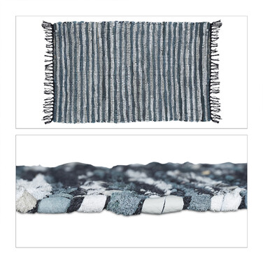 Relaxdays Patchwork Rug, 60x100 cm