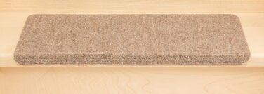 Ramon Rectangular Step Mats by Kettelservice-Metzker - Beige, No Plastic Corners
