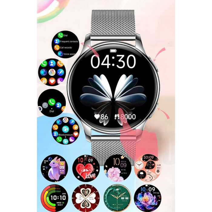 Смарт-годинник Torica SmartWatch AMOLED, 300 мАг, з функцією дзвінків та тонометром, золотий