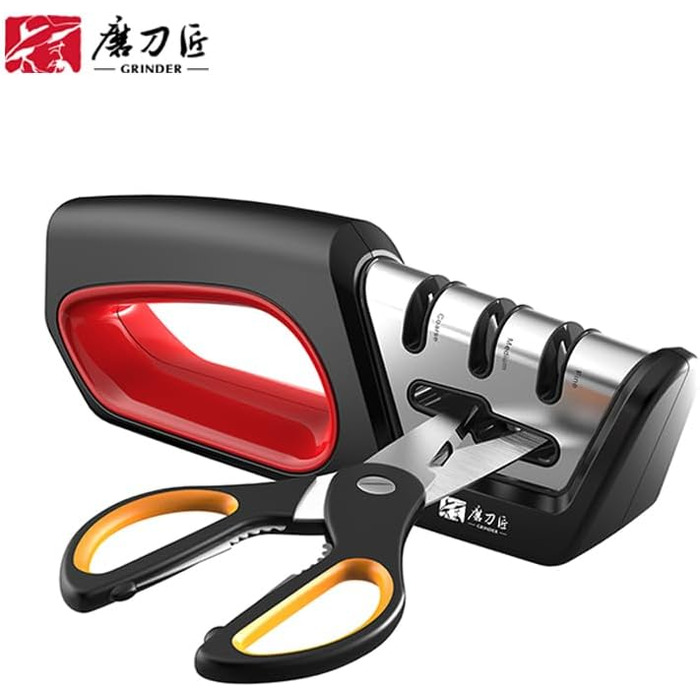 Професійний точильний набір для ножів та ножиць TG2017 4-в-1 з алмазним лезом