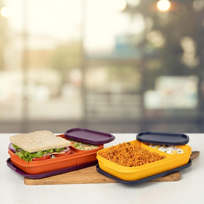 Tupperware Mylunch Liquid Tight Lunch Box 590ml 2pc