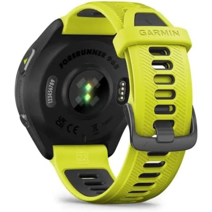 Розумний годинник Garmin Forerunner 965 Unisex Чорний/Жовтий, Стандартний