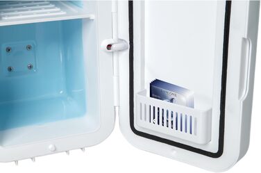 Компактний міні-холодильник DMS 6L з нагріванням, 220-240V, 12V, LCD, Touch, для дому та офісу (білий)