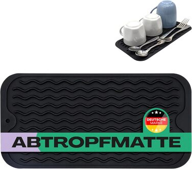 Килимок для сушіння посуду Netrox Silikon 30x15 см - харчовий, неслизький, термостійкий до 230°C