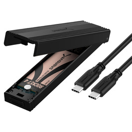 Корпус для NVMe SSD Sabrent з адаптером m2 SATA, USB C 3.2 Gen 2 (10 Гбіт/с), з кулером, для бізнесу