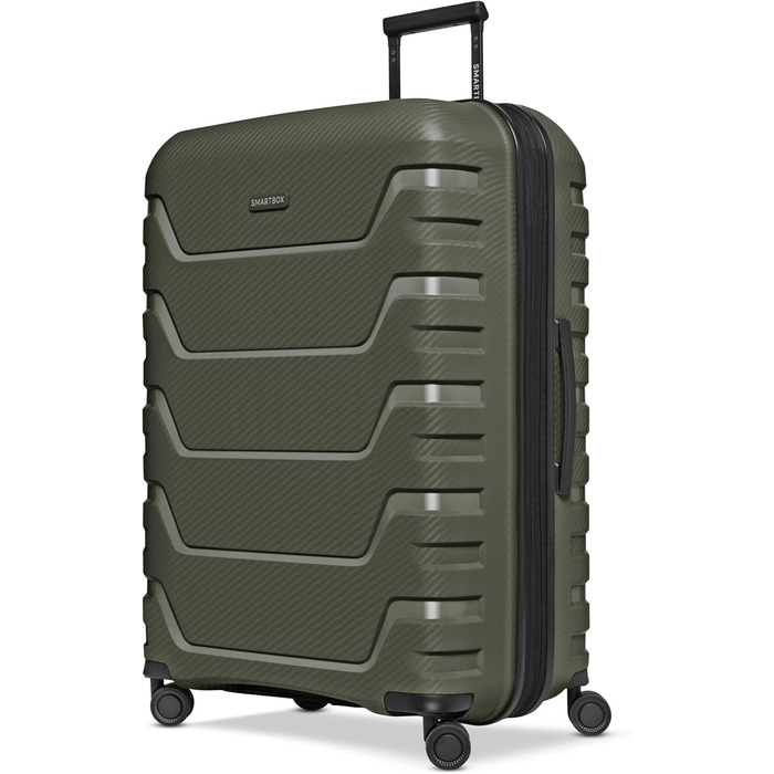 Чемодан тріумф SMARTBOX Olive L (76 см), розширюваний, 111-120 л, поліпропілен, 4 колеса, TSA-замок, 4.2 кг