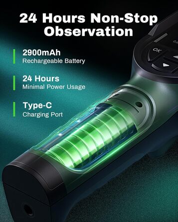 Тепловізійна камера TISR H128 з роздільною здатністю 240x240, акумулятор до 24 годин, -20°C до 450°C, IP65, з сигналізацією температури