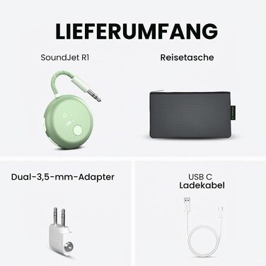 Bluetooth-адаптер для літака Avantree SoundJet R1, зелений