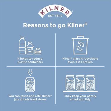 Kilner Butter Churn Glass with Hand Crank, make delicious butter yourself in just 10 minutes, with silicone stirrer, 1L, incl. instructions and recipes, also for herb butter, garlic butter, etc., 27 cm tall