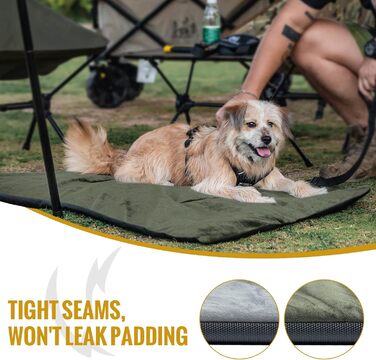 OneTigris Dog Blanket 110cm*68cm, Thickened Velvet Dog Mat Warmer Velvet Dog Bed Cat Bed for Large & Medium-Sized Dogs Travel Camping Outdoor, Reversible and Portable, Hand Washable