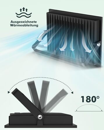 LED прожектор Sararoom 100 Вт 10000 Лм, 156 LED, холодне біле світло 6500K, IP65, водонепроникний для вулиці, саду, гаража, двору, комплект 2 шт.