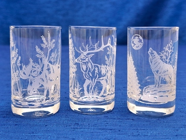 Набір чарок для горілки Art-Glass Myśliwskie, прозорі, 30 мл, 6 шт.