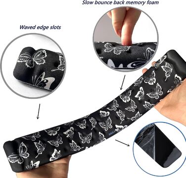 Підставка для зап'ястя BRILA - ергономічна подушка з memory foam для ноутбука, комп'ютера та ігор. Підходить для клавіатури.