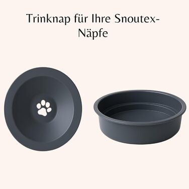 Підвищена годівниця для собак SNOUTEX з нержавіючої сталі, миска для води без обливання, 5 рівнів висоти, для собак всіх розмірів, з підставкою, біла