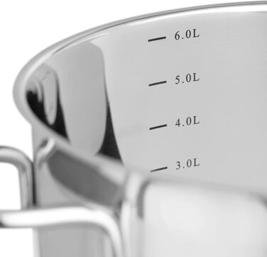 Karcher 14-Piece Stainless Steel Cookware Set with Glass Lids - Induction Compatible