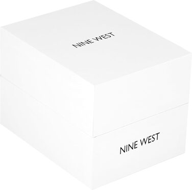 Жіночий годинник Nine West з квітковим циферблатом, сірий та рожеве золото