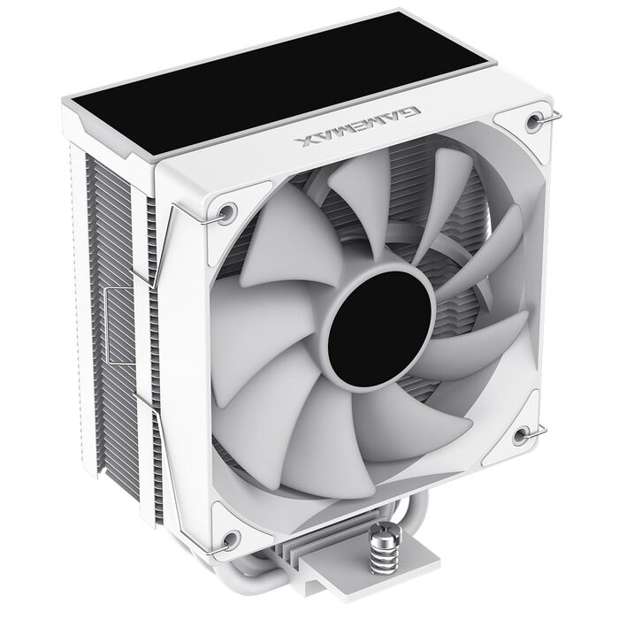 Кулер CPU GAMEMAX SIGMA 550 Infinity Weiß: 220W, 5 Heatpipes, ARGB PWM 120mm, LGA1851/1700/AM5/AM4