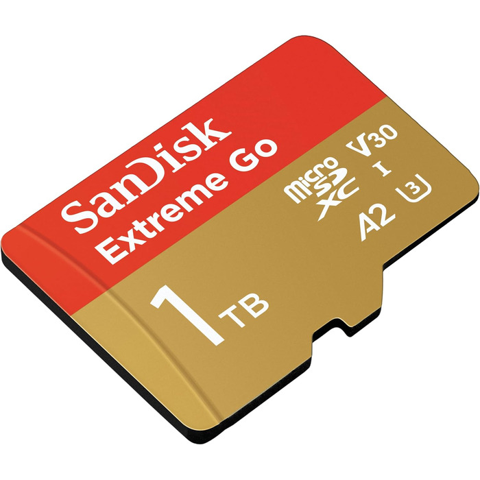 Карта пам'яті SanDisk 128GB Extreme microSDXC з адаптером, швидкість читання до 190МБ/с, клас U3, V30