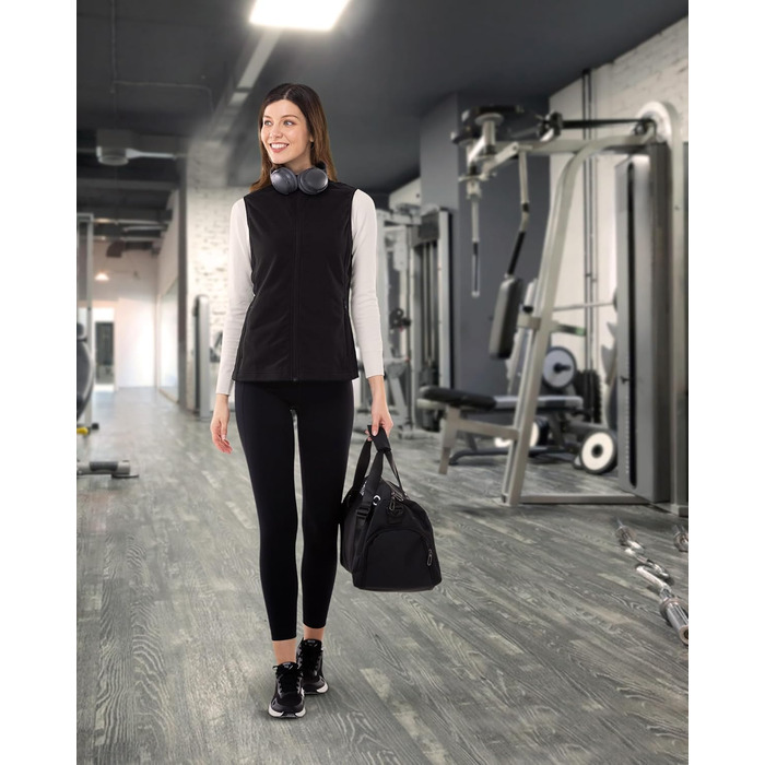 Жіноча флісова жилетка Outdoor Ventures - тепла безрукавка для спорту та відпочинку, чорна, XS