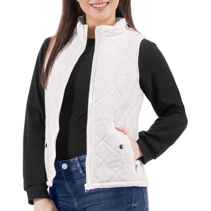 Жіноча пуховик NY Thread, легкий, з коміром, утеплений, на блискавці, чорний (S, білий/розкішний сад)