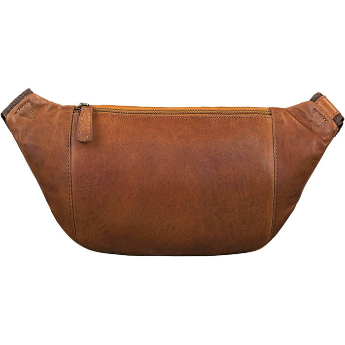 STILORD 'Marian' поясна сумка з натуральної шкіри вінтаж для чоловіків/жінок. Поясна/Животна сумка для телефону, косметики, камери, подорожей, вечірок, концертів, фестивалів. Шкіра Cognac, блискуча (Когняк - Коричневий)