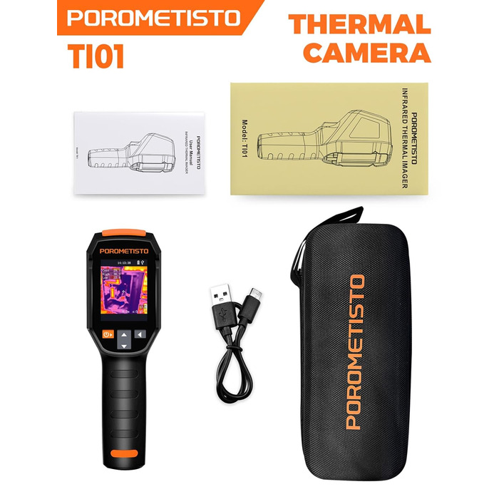Професійна тепловізійна камера Handheld, 240 x 240, -20°C - 550°C, 15 колірних палітр, з лазерним покажчиком, для HVAC та інспекції будівель