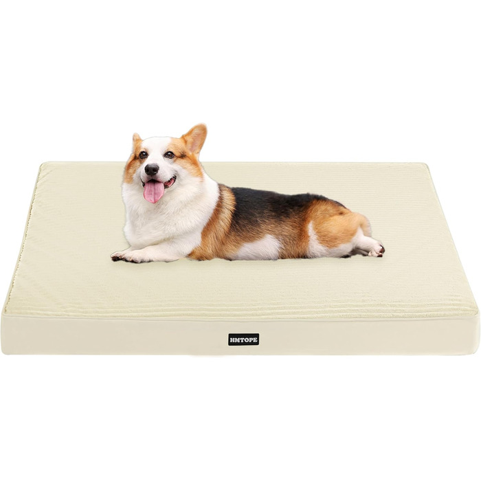 Ортопедичний лежак для собак, 112 см, оливковий колір. Знімний, водонепроникний, з антиковзким покриттям. Підходить для середніх та великих собак. Розміри: 91x56x9 см
