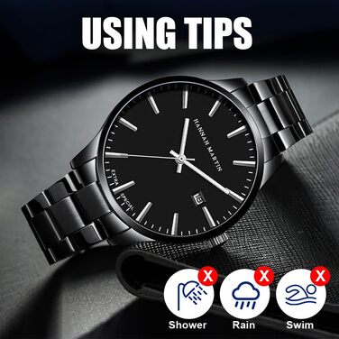 Годинник чоловічий OFF CUP з датою, кварцовий хронограф, водонепроникний, з нержавіючої сталі, для бізнесу та повсякденного носіння (білий)