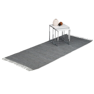 Solid Color Patchwork Rug