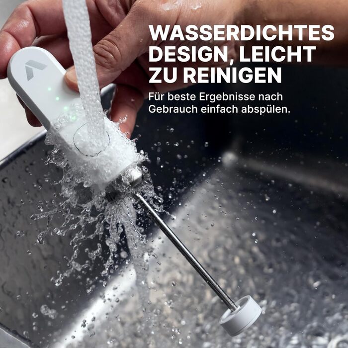 Subminimal Hand Milchschäumer NanoFoamer Lithium White: для капучино, лате, гарячого шоколаду
