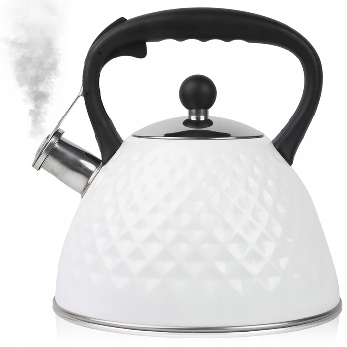 Класичний сталевий чайник Karl Hausmann, 3 л, білий