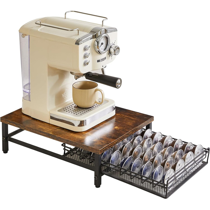 Організатор для капсул кави Nespresso IBUYKE, 80 капсул, 1 ярус, темно-коричневий TCJ102H