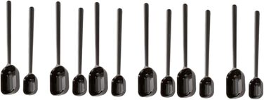 BESTonZON 12 Pack Steel Spoons Liquid Measuring Cup Liquid Mixing Stick Salt Spoon Coffee Teaspoon Baby