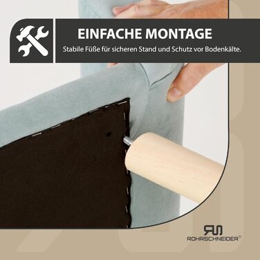 Софа для собак Rohrschneider Chicago | Миється, для собак маленьких та середніх порід | Макс. вага 50 кг | Зручна, Made in EU | 103x57x50 см | Сумка для відходів (Блакитна)