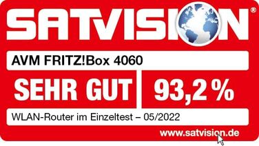 Роутер Wi-Fi 6 FRITZ!Box 4060: Mesh, Gigabit LAN, DECT, USB 3.0