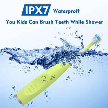 Електрична зубна щітка для дітей з таймером, акумуляторна, синя - для хлопчиків та дівчаток 3-12 років