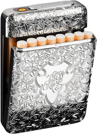 Вишукане екіпірування для куріння: Люкс-еко-екіпірування для сигарет з інтегрованим бездротовим запальничкою (16 шт, 84 мм, King Size)