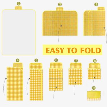 Великий килимок для пікніка 203.2x203.2 см, водонепроникний, пісоконепроникний, для відпочинку на природі, на пляж, в парк, кемпінг (203.2x203.2 см, жовтий)