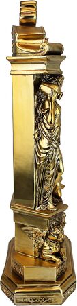 Design Toscano Chateau Chambord Classic Fireplace Clock, Polyresin, Gold-Finish, 51 cm