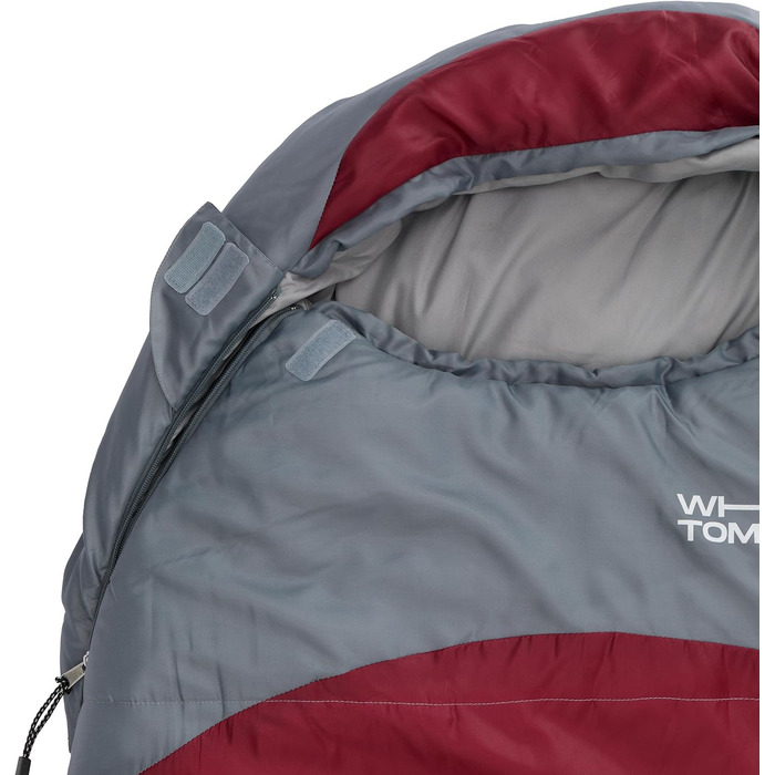 Спальний мішок Mumienschlafsack Tomorrow (бордовий / сірий, 230x80 см)