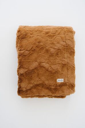 Плед з штучного хутра GRACED SOFT LUXURIES, теплий, м'який, сірий, розмір L (127 x 152,4 см)