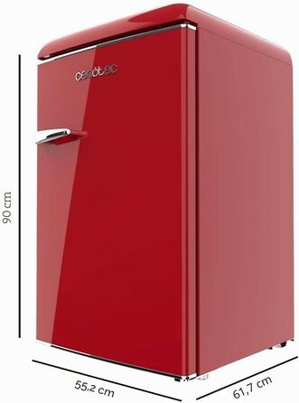 Міні-холодильник Cecotec Bolero CoolMarket TT Origin 110 Red 110л – ретро дизайн, клас E, LED-підсвітка