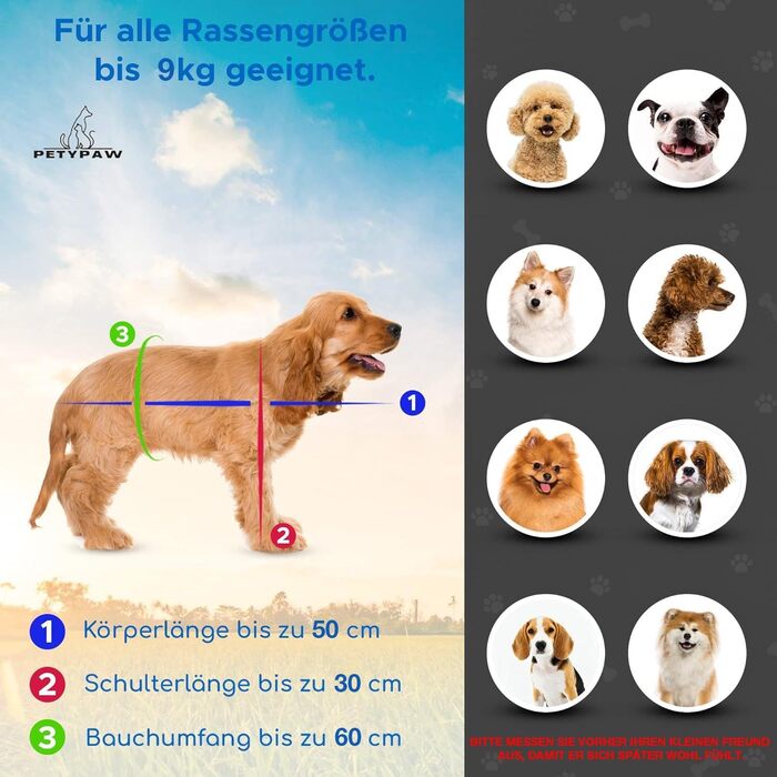Рюкзак-переноска для собак PETYPAW до 9 кг, дихаючий, водонепроникний, для подорожей і прогулянок