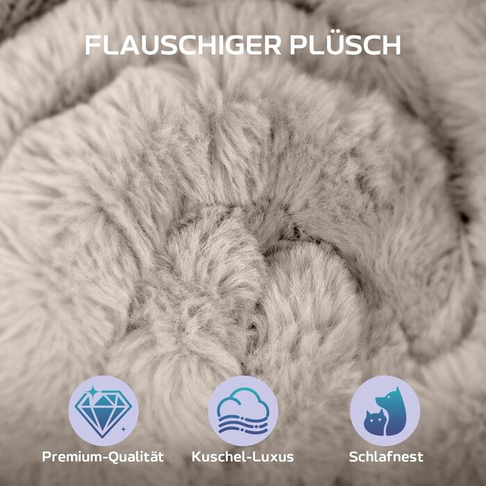 М'який килимок для собак Mora Pets: неслизький, миючий, 76 x 48 см (L-91x60.5 см), коричневий